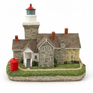 Harbour Lights 30 Mile Point Lighthouse NY 1995 Figurine #414 Coastal Decor